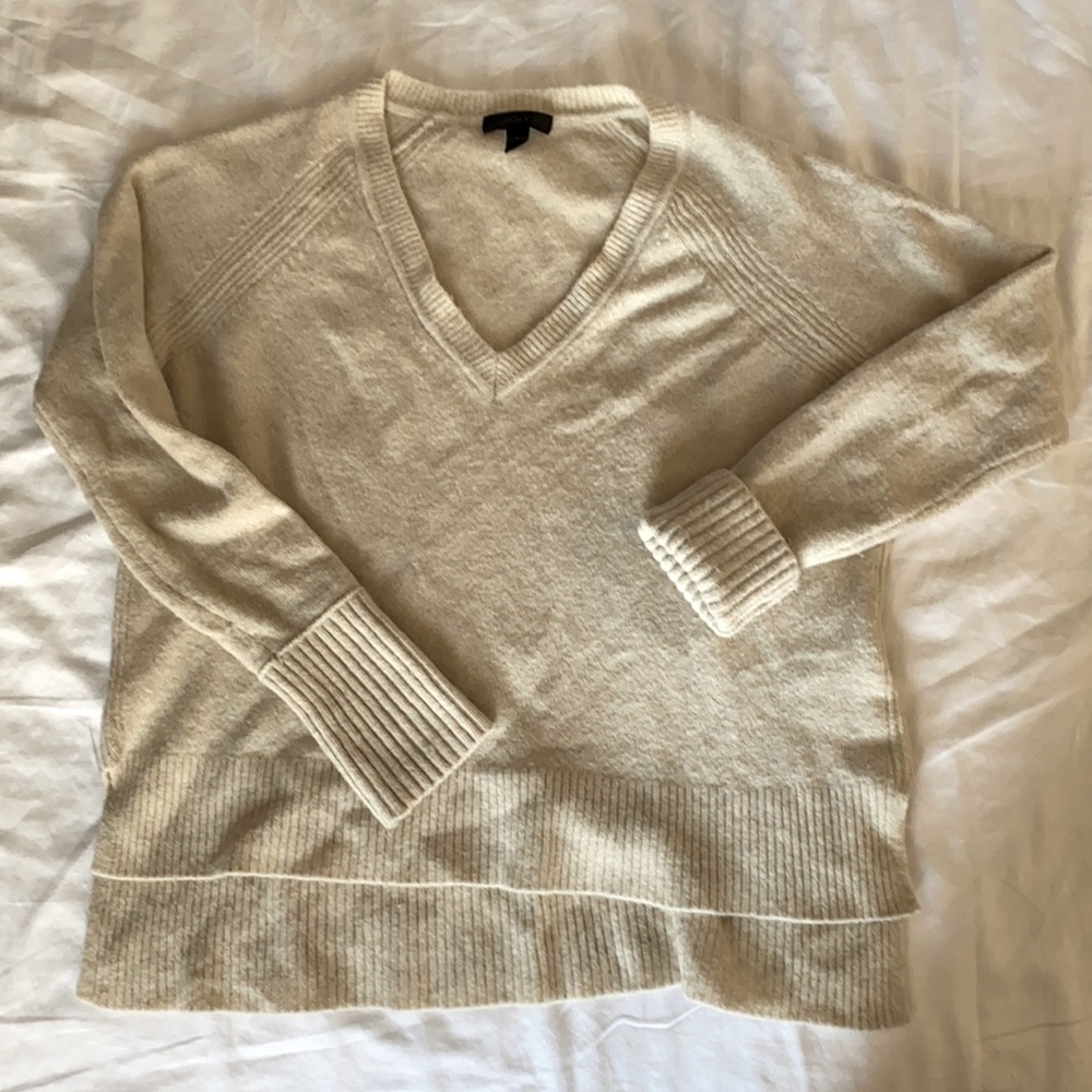 J. Crew merino wool/alpaca blend V-neck sweater